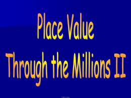 1-2 Place Value Through the Millions