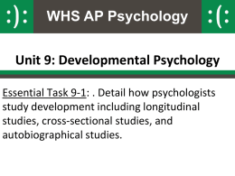 Developmental Psychology Research Methods