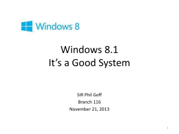 Windows 8.1 Learn to Love It