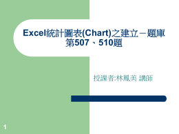 Excel統計圖表(Chart)之建立－題庫第507、510題