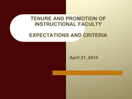 PPT - Academic Affairs - College of Charleston