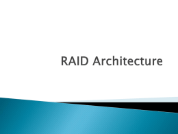 RAID Architecture