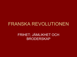FRANSKA REVOLUTIONEN, bildspel (1)