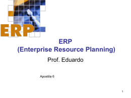 ERP -ENTERPRISE RESOURCE PLANNING apostila 6