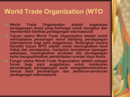 World Trade Organization (WTO