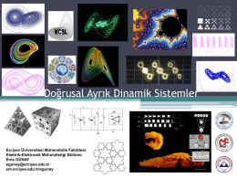 Ayrık Dinamik Sistemler - Erciyes Üniversitesi | Elektrik Elektronik
