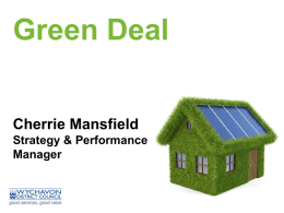 Green Deal measures - Wychavon District Council