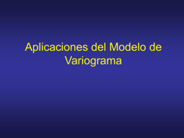Tema: Aplicaciones del modelo de variograma