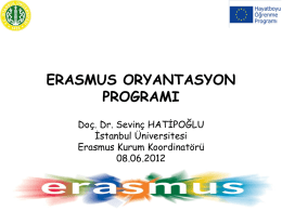 erasmus oryantasyon programı
