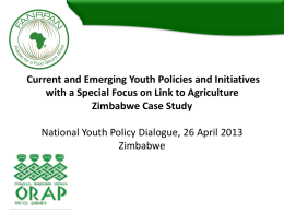 Zimbabwe Country Case Study Presentation (2.7Mb ~ 8