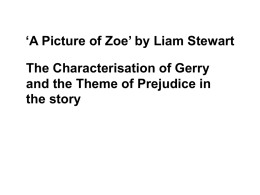 `A Picture of Zoe` by Liam Stewart