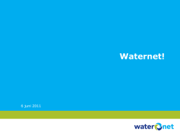 Presentatie Waternet