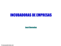 Incubadoras de empresas - Empreendedorismo – Prof. José Dornelas