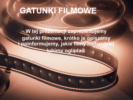 GATUNKI FILMOWE