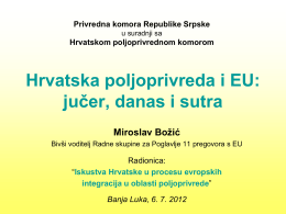 Hrvatska poljoprivreda i EU