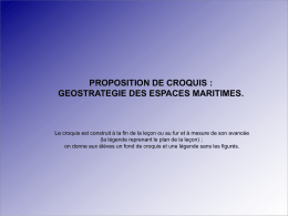 proposition de croquis : geostrategie des espaces maritimes.