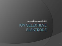 Ion selectieve elektrode