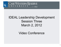 Leadership Session #3 PowerPoint