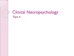 definition of a clinical neuropsychologist