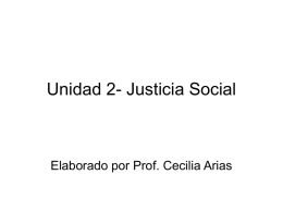 Unidad 2- Justicia Social