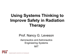 Using Systems Thinking to Improve Safety in