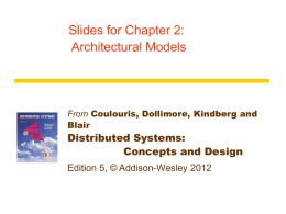 Chapter 2 - Distributed Systems | Concepts and Design, Fifth Edition
