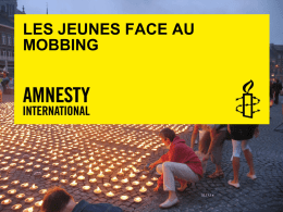Comprendre le mobbing - Amnesty International