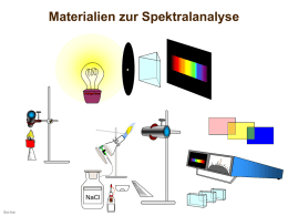 Materialien zur Spektroskopie
