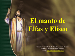 Lección 06: El manto de Elías y Eliseo