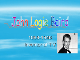 John Logie Baird - Game On Scotland
