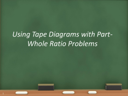 NEW Part-Whole Tape Diagrams Lesson from 1-26