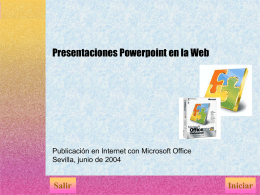 Presentaciones Powerpoint en la web
