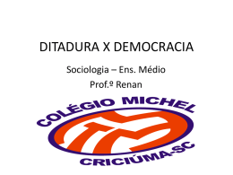 ditaduraxdemocracia