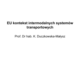Intermodalne systemy transportowe