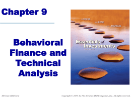 Chapter 9 Behavioral Finance and Technical Analysis