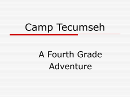 Camp Tecumseh - School City of Hobart