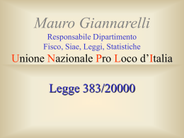 Legge 383 - Servizio Civile Unpli
