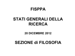 Sezione di Filosofia