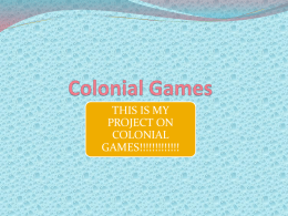 Colonial Games