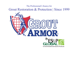 Grout Armor by ES&P - Bloomfield Carpet & Tile