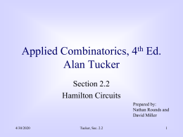 Hamilton Circuits Tucker 2