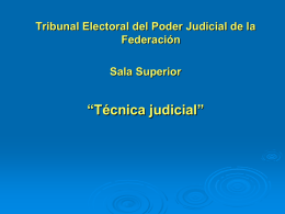 Técnica judicial - Tribunal Electoral del Estado de Nuevo León