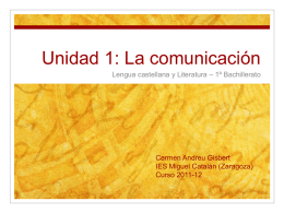 Unidad 7: La comunicación