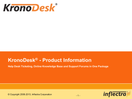 KronoDesk Overview Presentation