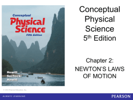 Newton`s Second Law of Motion