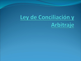 Ley de Conciliación y Arbitraje