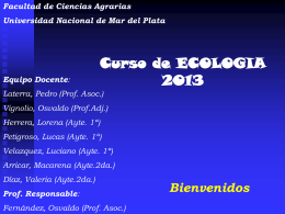 Clase_1_2013 - Universidad Nacional de Mar del Plata