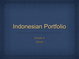 Indonesian Portfolio