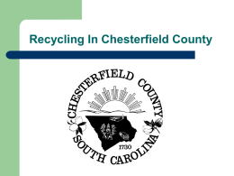 Community Recycling Presentation