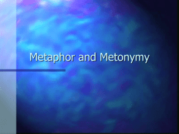 metaphor and metonomy - Colorado Mesa University